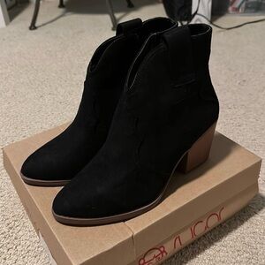 Sugar Black Ankle Boots
